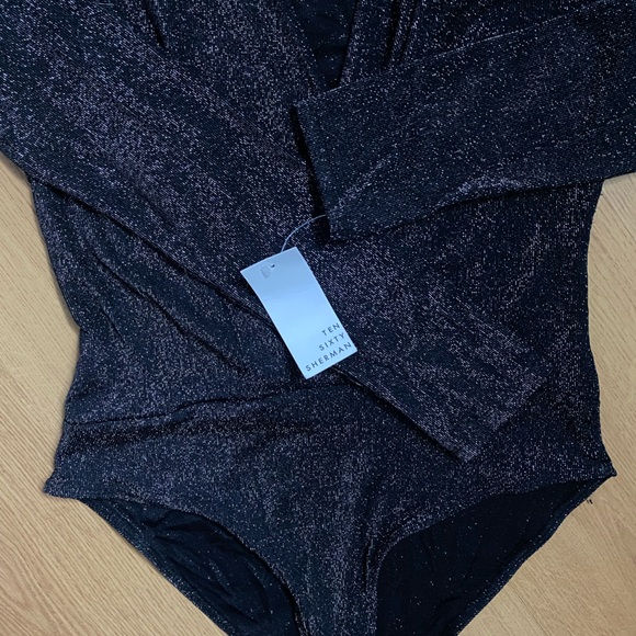 Ten Sixty Sherman Plunge neck bodysuit - Picture 3 of 4